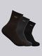 Men Cotton Blend Self Design Crew Length Socks (Pack of 3)