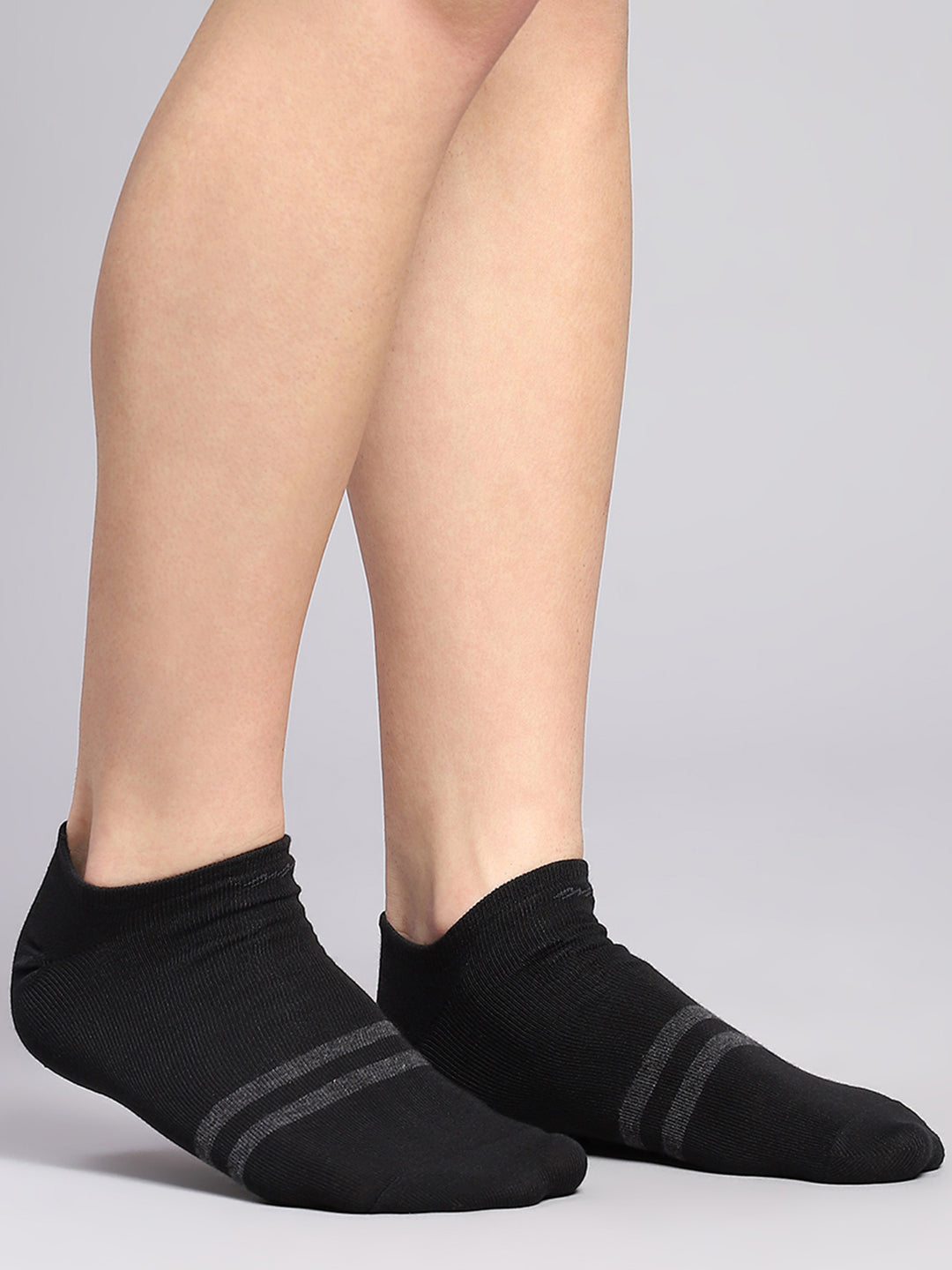 Men Cotton Blend Self Design Ankle Length Socks (Pack of 3)