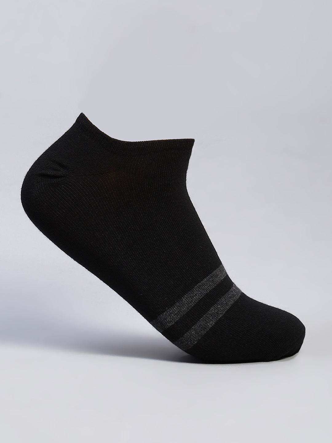 Men Cotton Blend Self Design Ankle Length Socks (Pack of 3)
