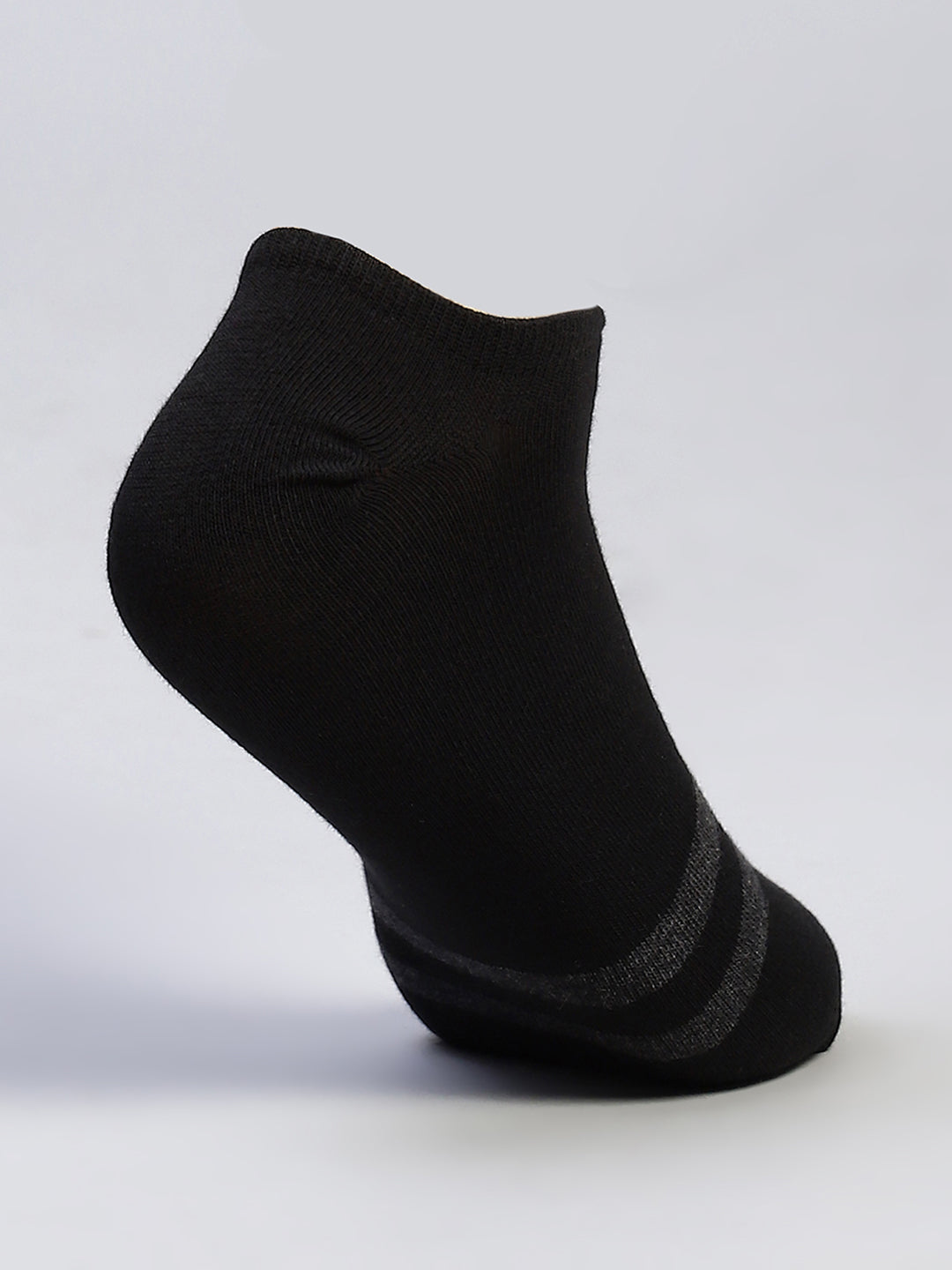 Men Cotton Blend Self Design Ankle Length Socks (Pack of 3)