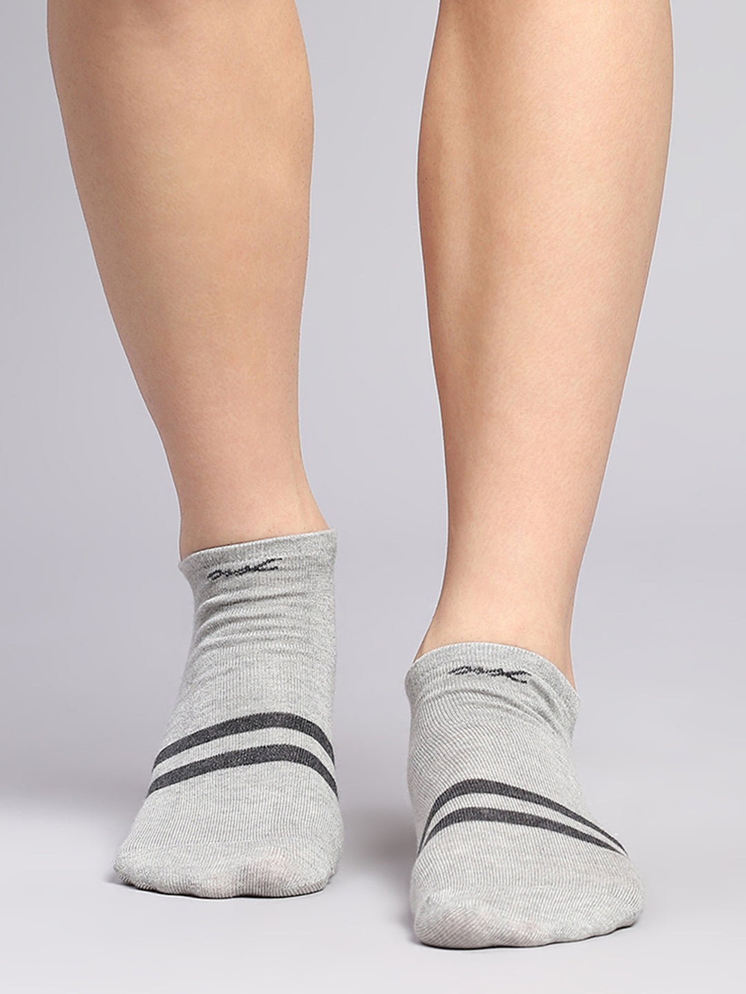 Men Cotton Blend Self Design Ankle Length Socks (Pack of 3)