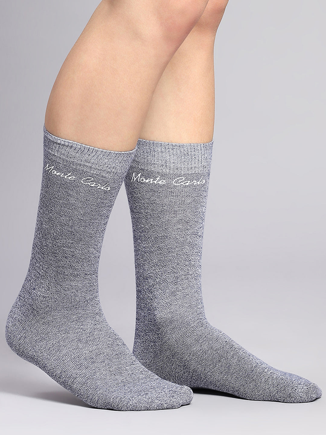 Men Cotton Blend Self Design Calf Length Socks (Pack of 3)