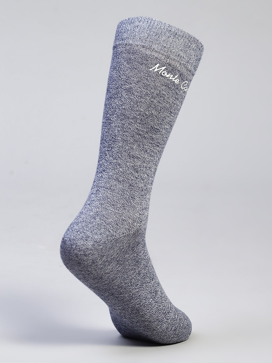 Men Cotton Blend Self Design Calf Length Socks (Pack of 3)