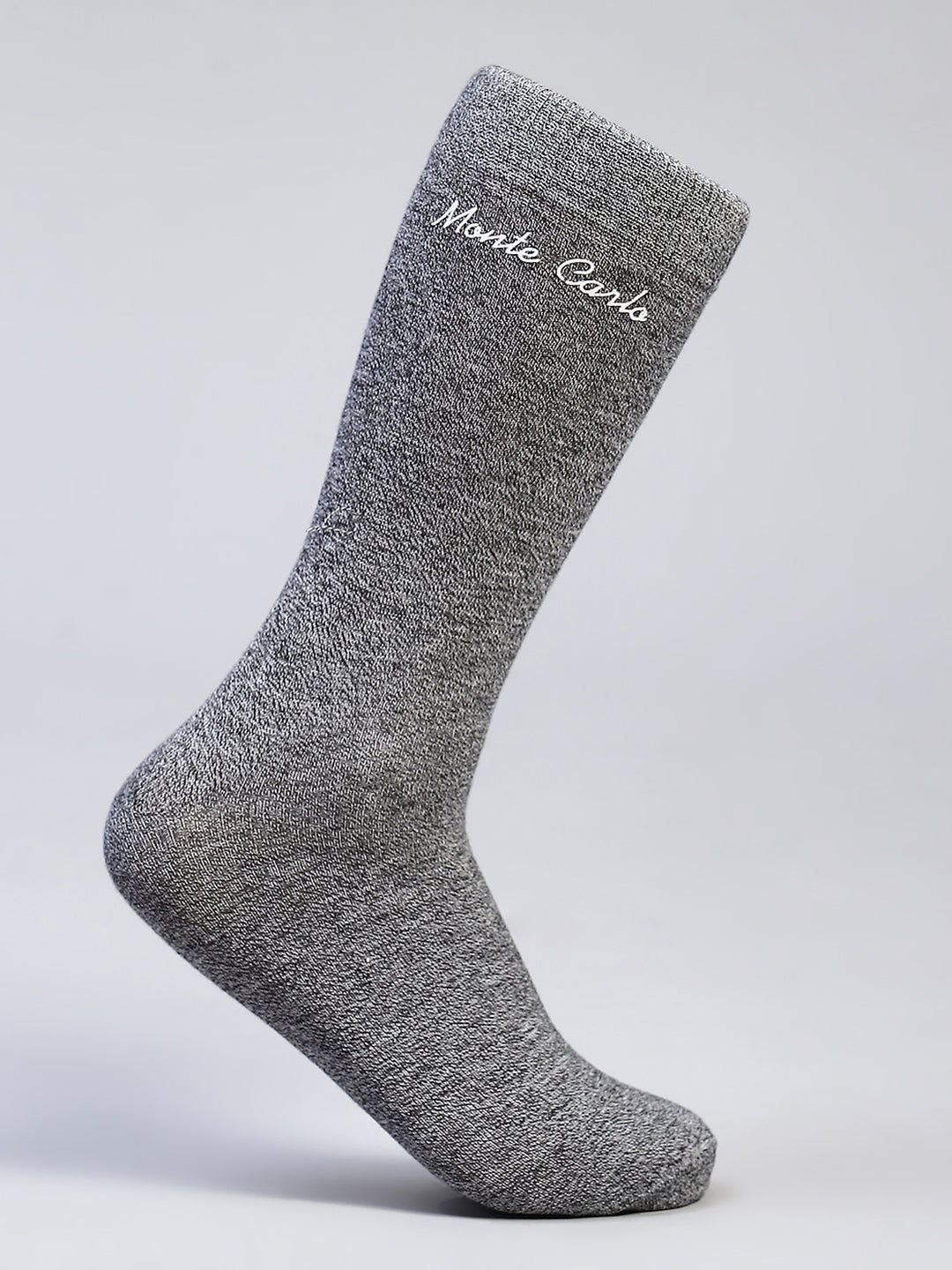 Men Cotton Blend Self Design Calf Length Socks (Pack of 3)