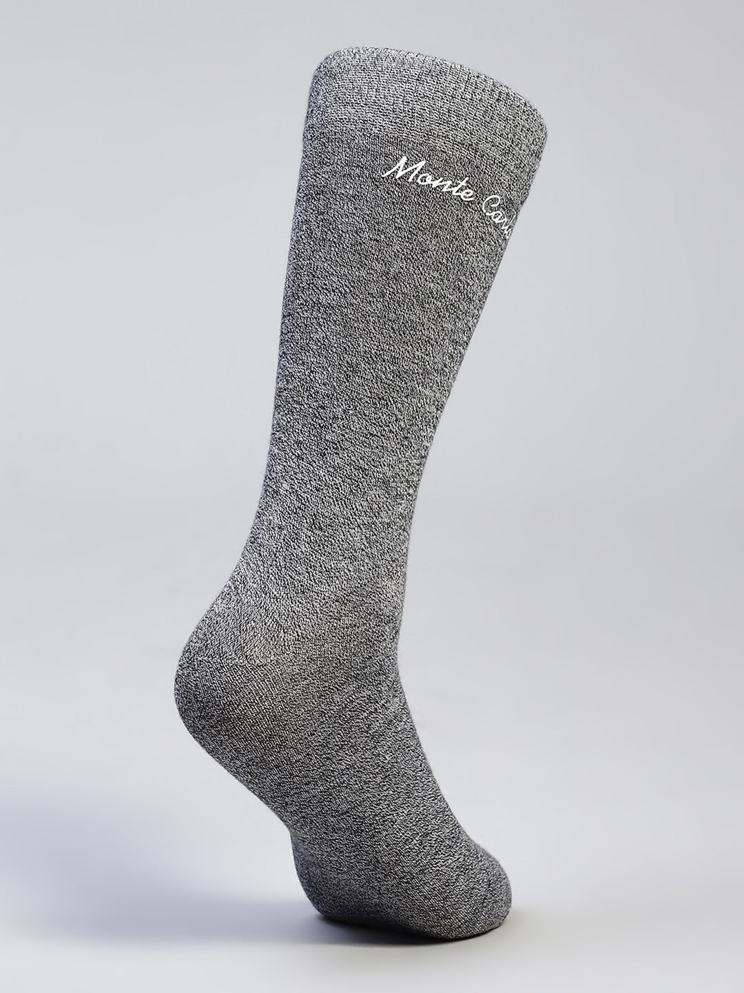 Men Cotton Blend Self Design Calf Length Socks (Pack of 3)