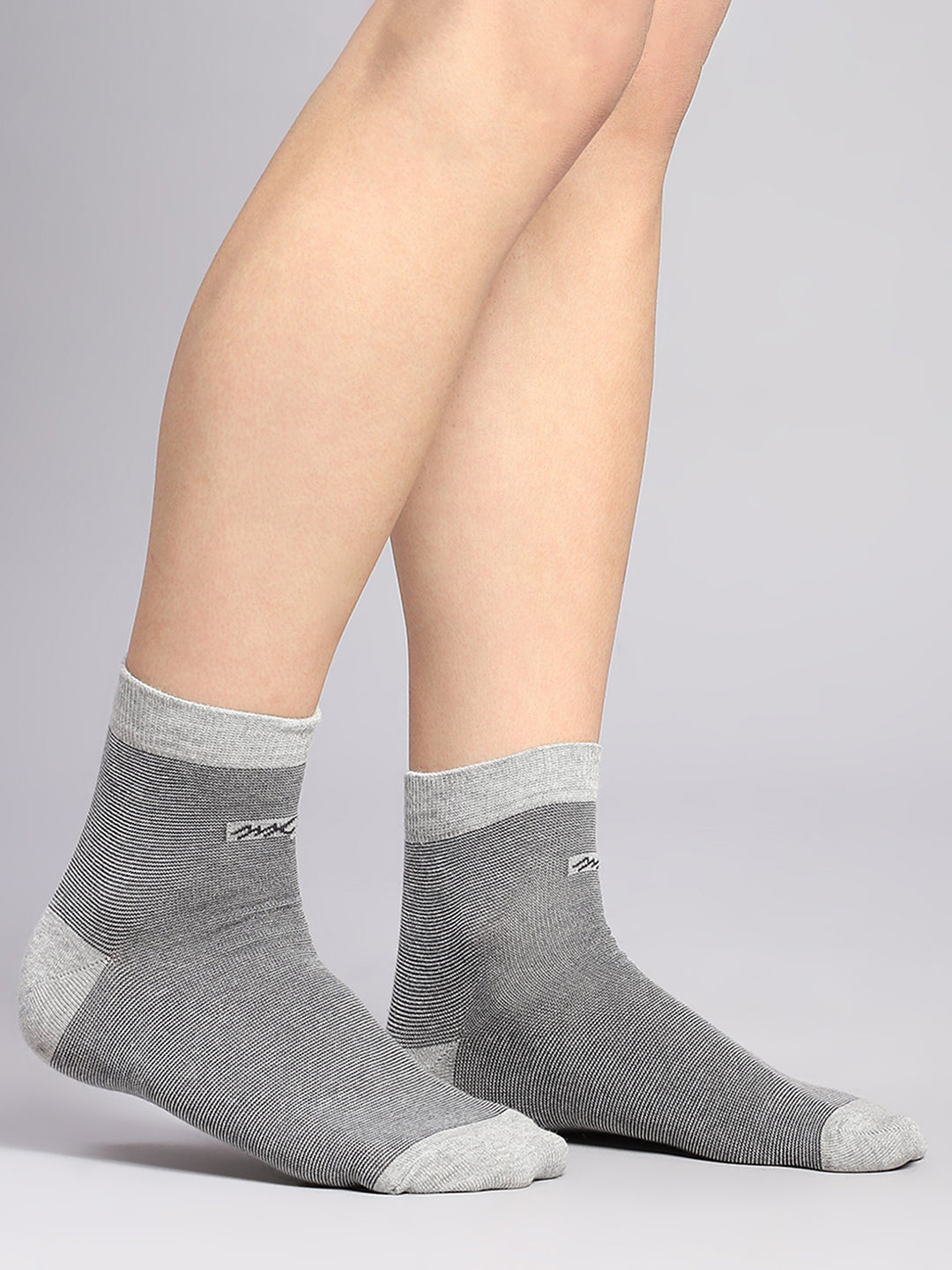 Men Cotton Blend Self Design Crew Length Socks (Pack of 3)
