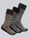 Men Cotton Blend Self Design Calf Length Socks (Pack of 3)