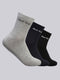Men Cotton Blend Self Design Crew Length Socks (Pack of 3)
