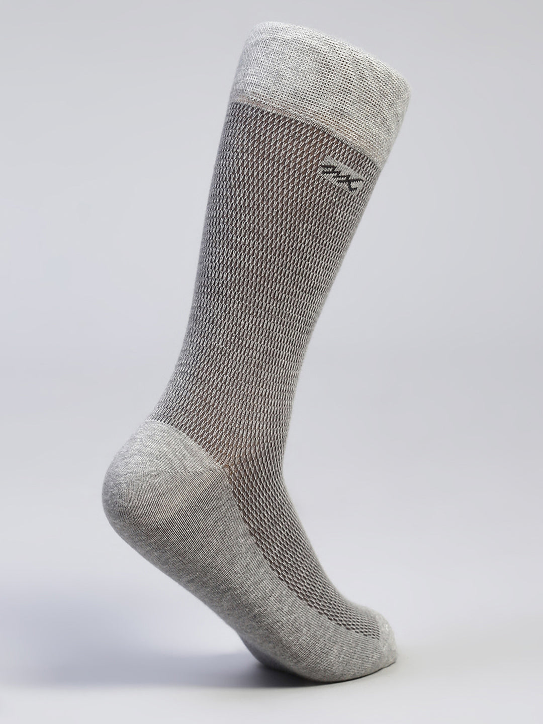 Men Cotton Blend Self Design Calf Length Socks (Pack of 3)