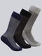 Men Cotton Blend Self Design Calf Length Socks (Pack of 3)