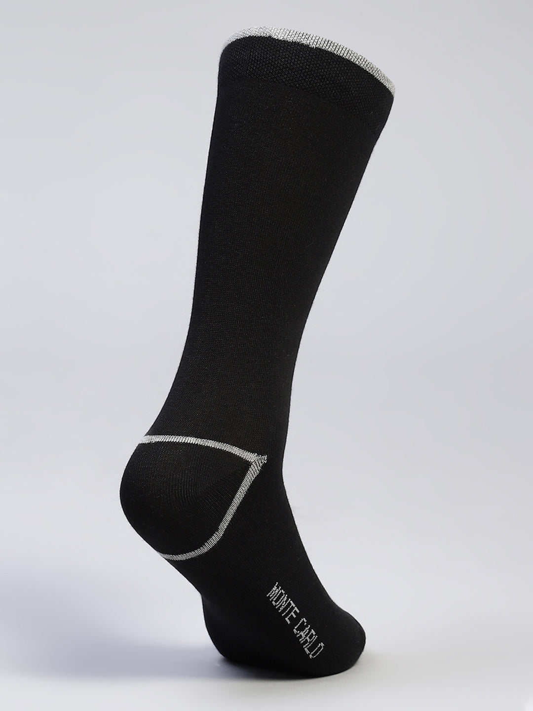 Men Cotton Blend Self Design Calf Length Socks (Pack of 3)