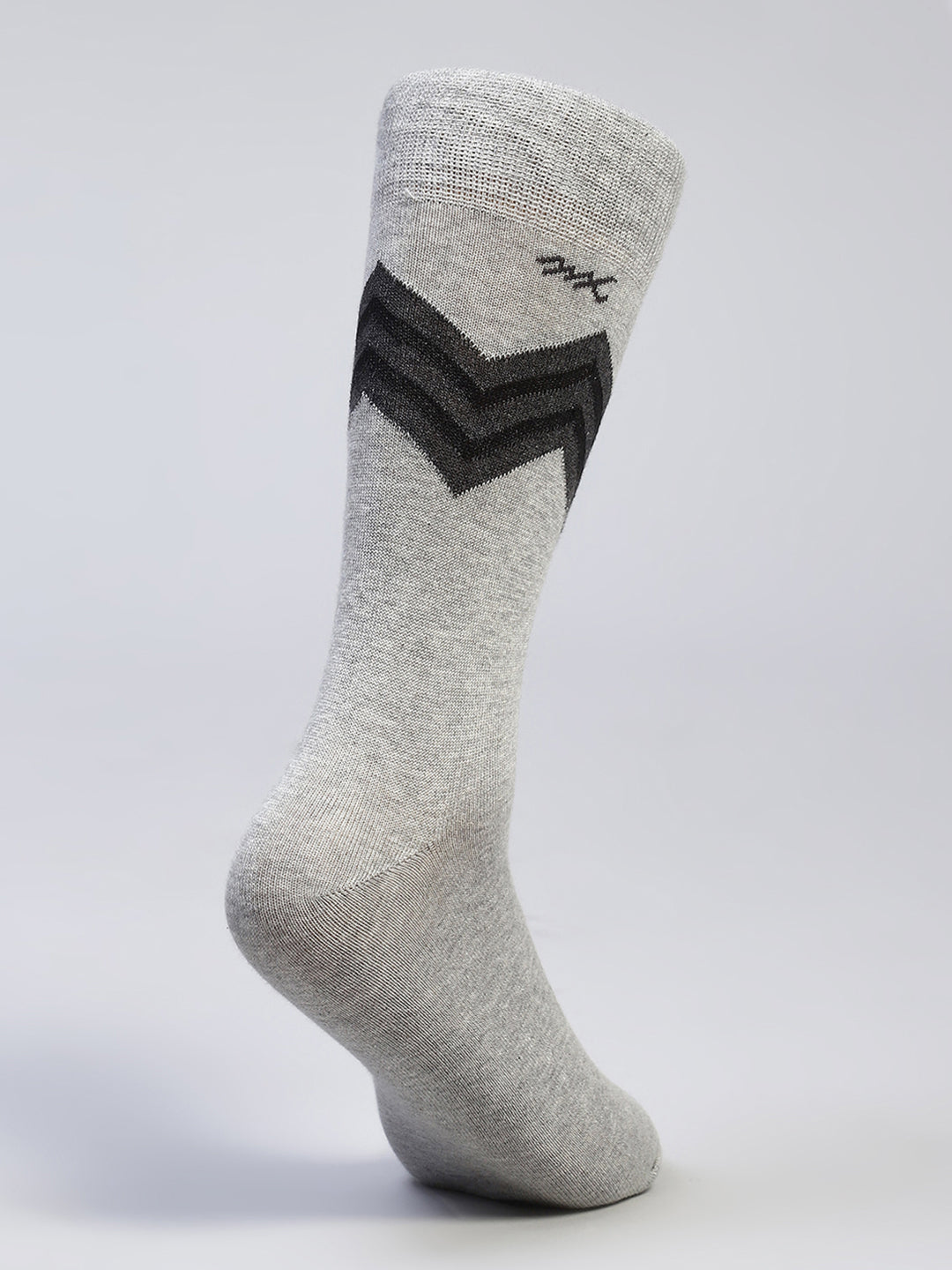 Men Cotton Blend Self Design Calf Length Socks (Pack of 3)