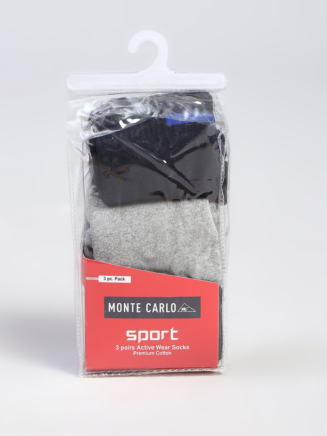 Men Cotton Blend Solid Calf Length Socks (Pack of 3)