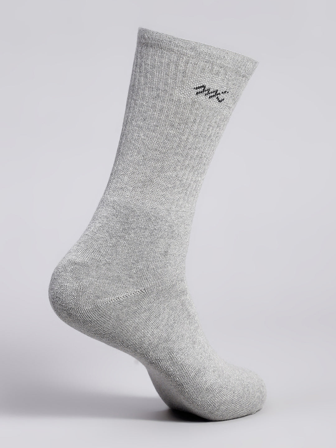 Men Cotton Blend Solid Calf Length Socks (Pack of 3)