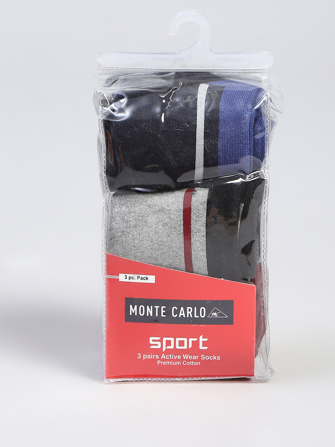 Men Cotton Blend Self Design Calf Length Socks (Pack of 3)