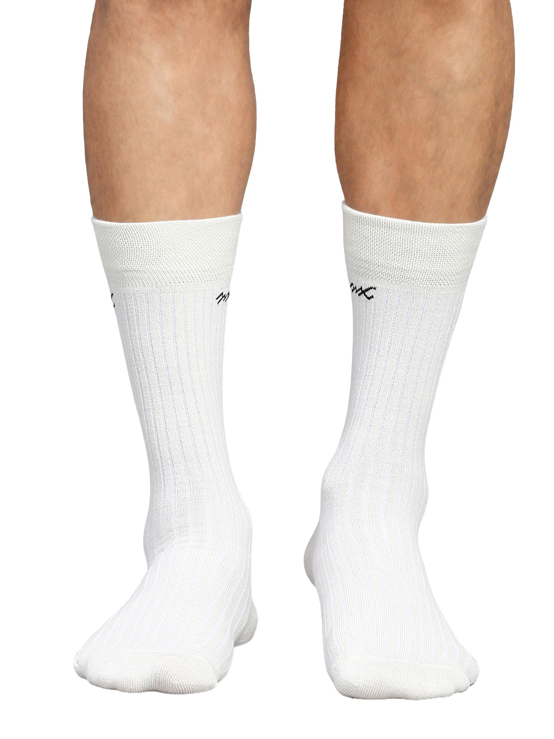 Men Cotton Blend Solid Calf Length Socks (1 Pair)