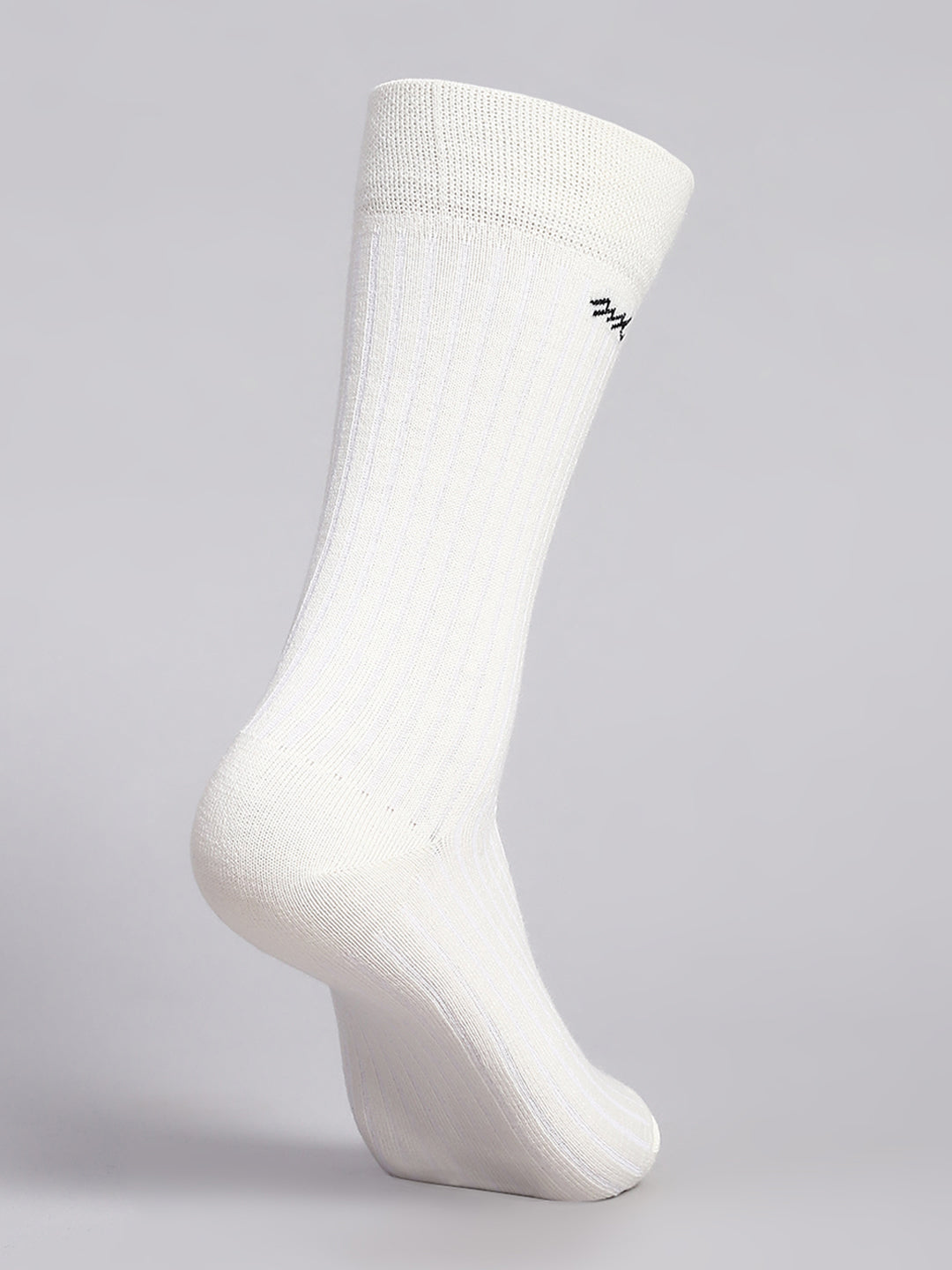 Men Cotton Blend Solid Calf Length Socks (1 Pair)