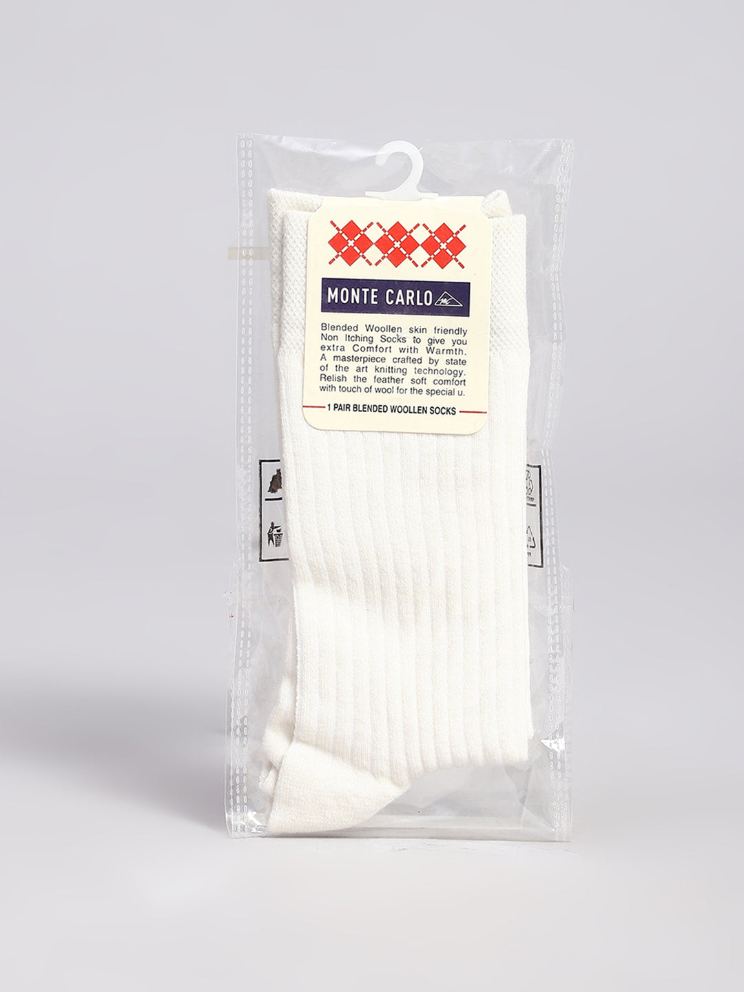 Men Cotton Blend Solid Calf Length Socks (1 Pair)