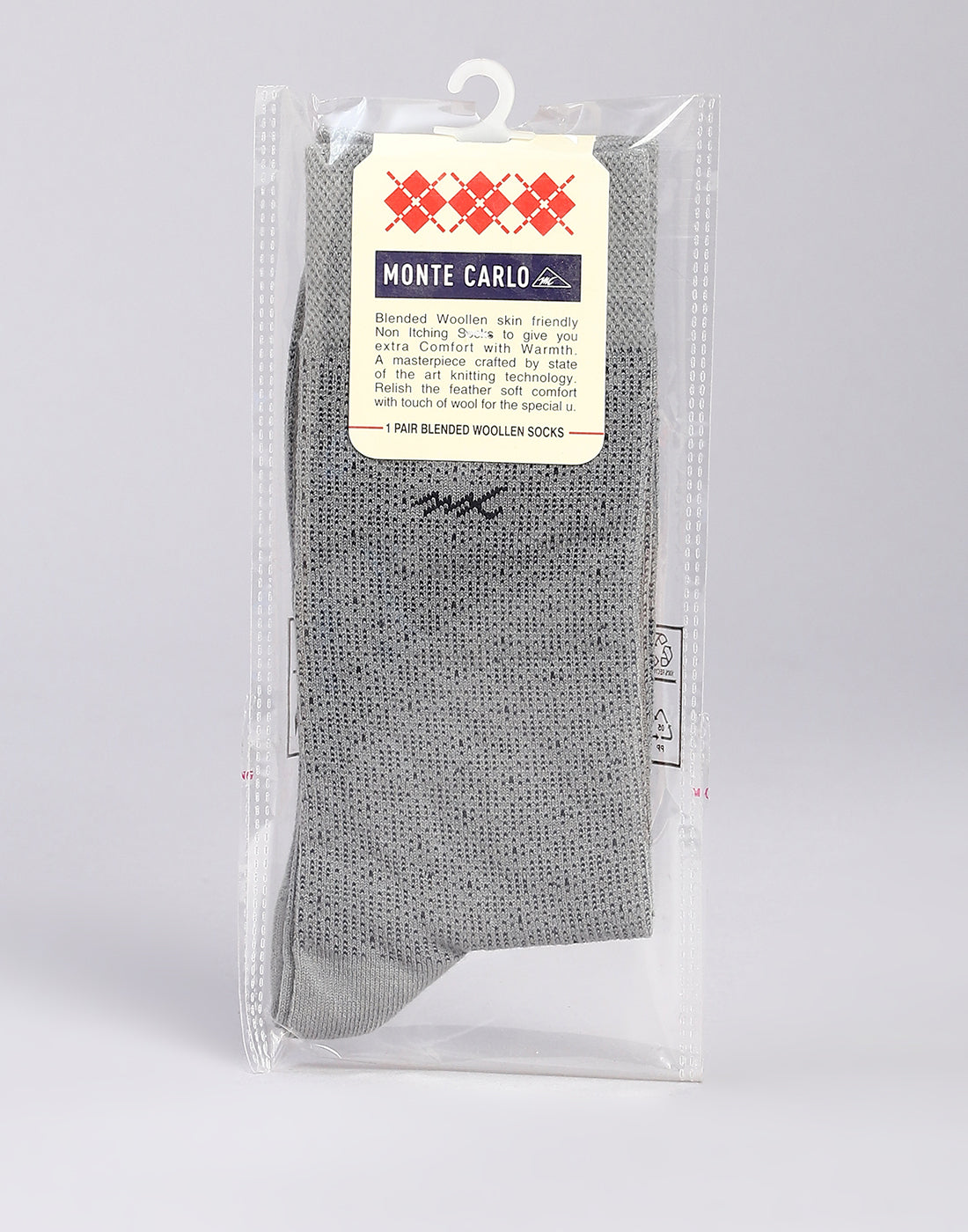 Men Cotton Blend Solid Calf Length Socks (1 Pair)