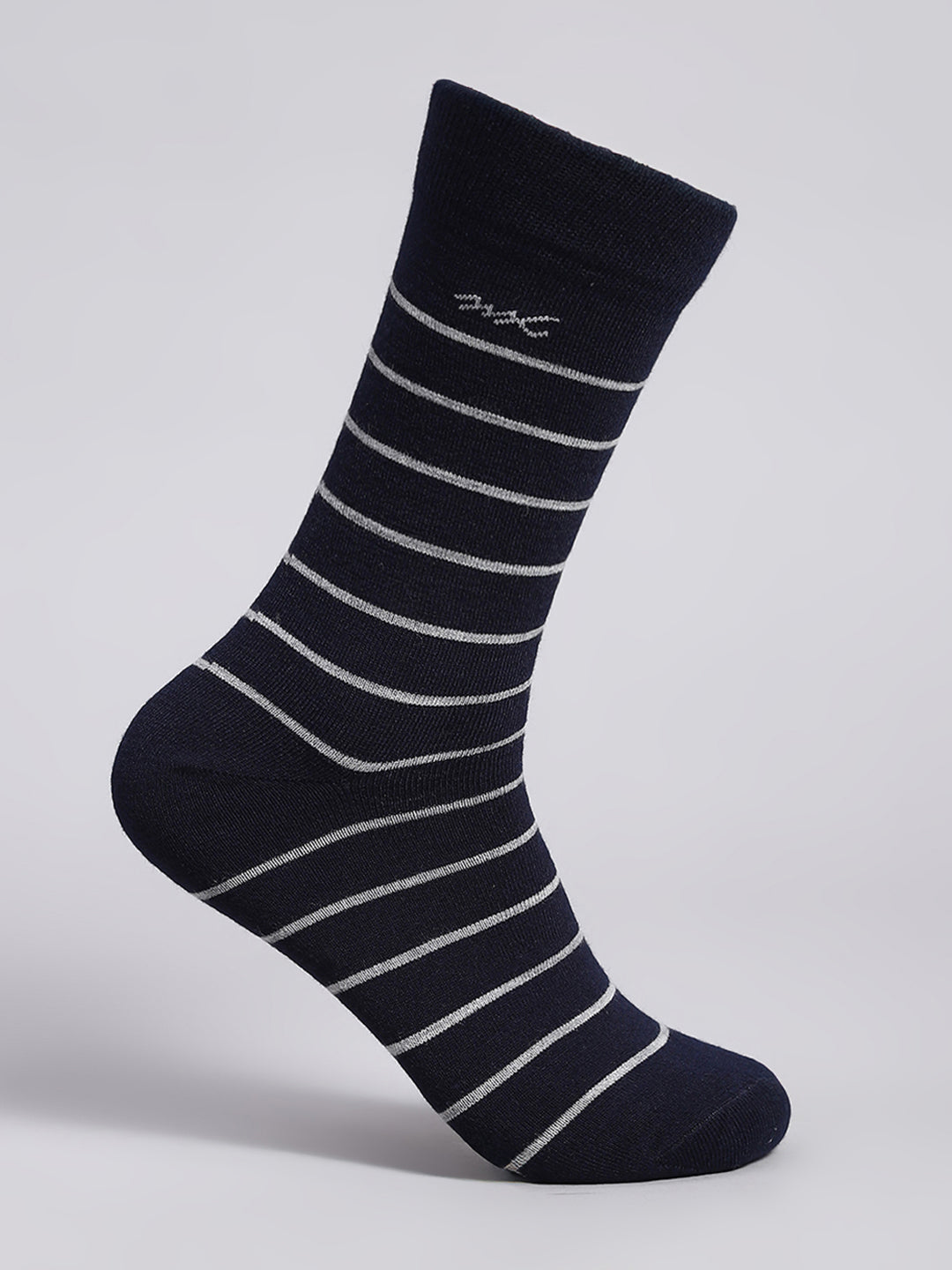 Men Cotton Blend Solid Calf Length Socks (1 Pair)