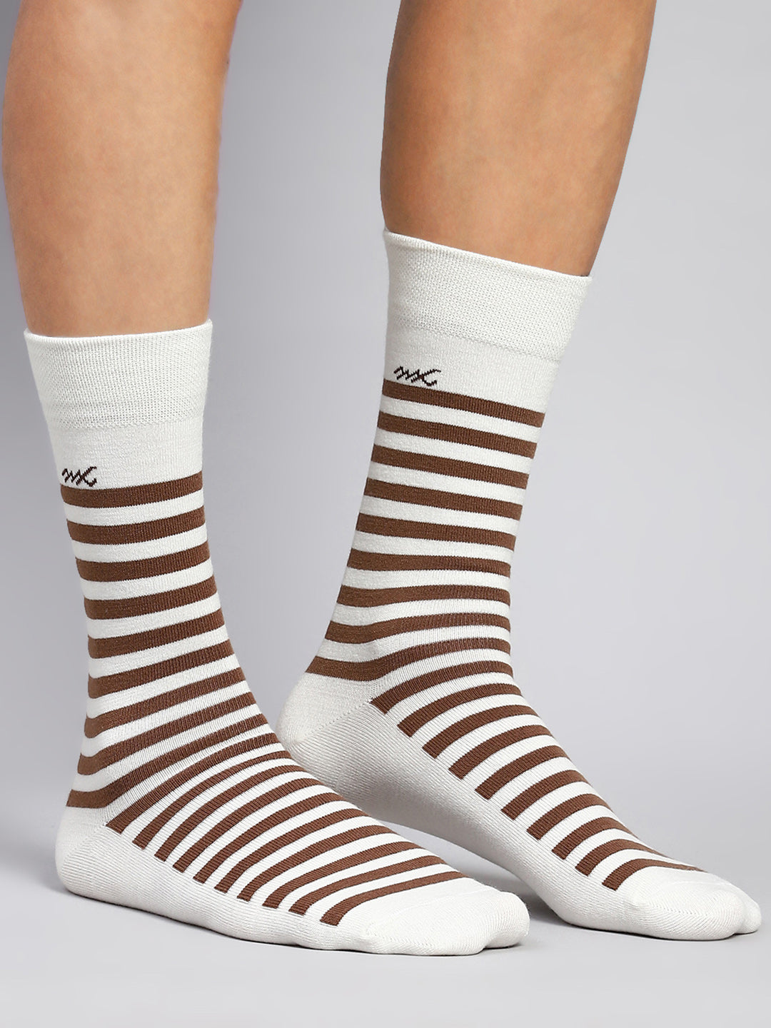 Men Cotton Blend Solid Calf Length Socks (1 Pair)