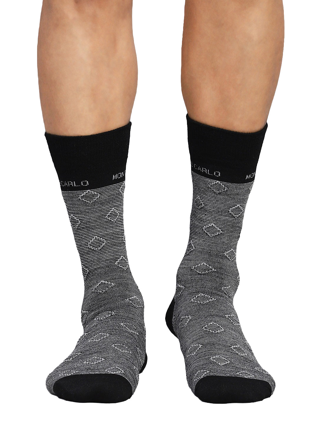 Men Cotton Blend Solid Calf Length Socks (1 Pair)