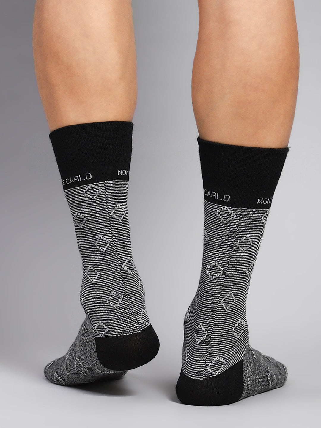 Men Cotton Blend Solid Calf Length Socks (1 Pair)