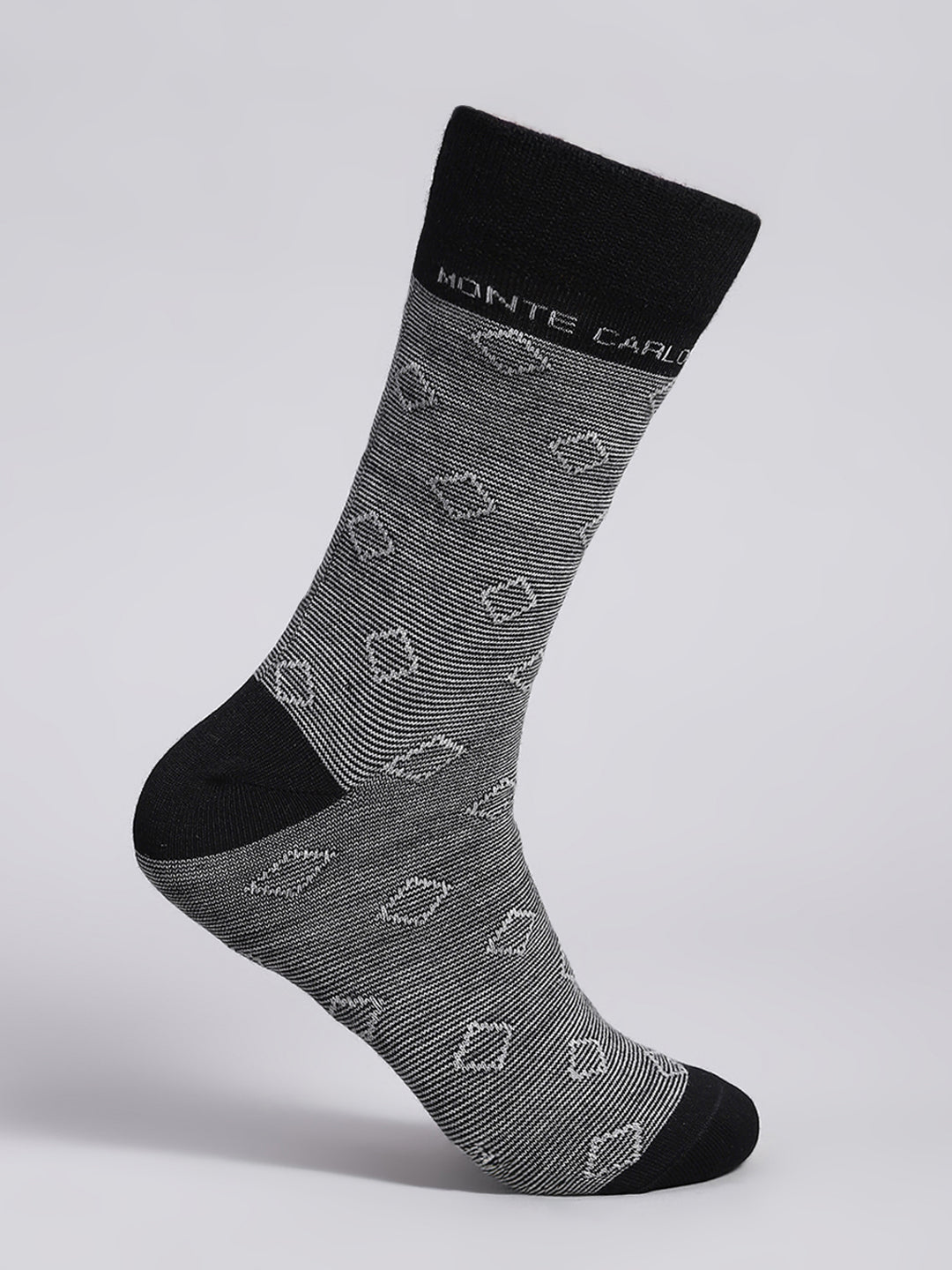 Men Cotton Blend Solid Calf Length Socks (1 Pair)
