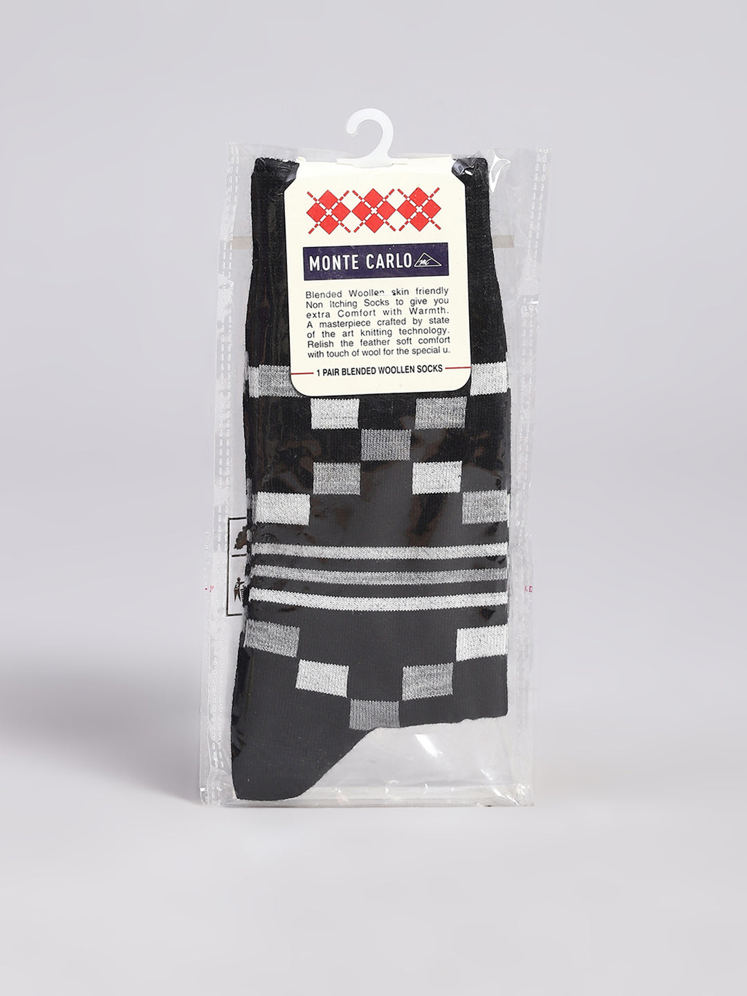 Men Cotton Blend Solid Calf Length Socks (1 Pair)