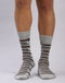 Men Cotton Blend Solid Calf Length Socks (1 Pair)