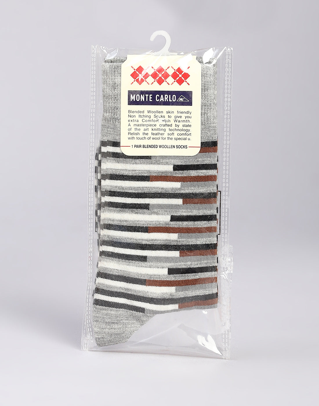 Men Cotton Blend Solid Calf Length Socks (1 Pair)