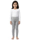 Kids Grey Solid Regular Fit Thermal Lower