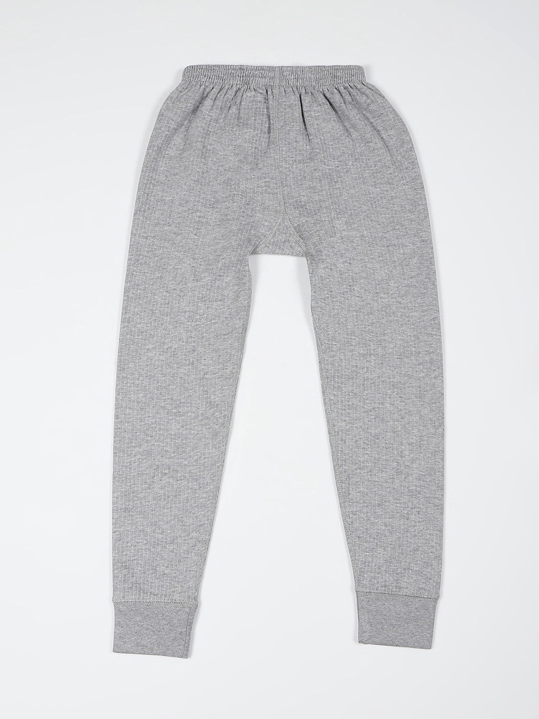 Kids Grey Solid Regular Fit Thermal Lower