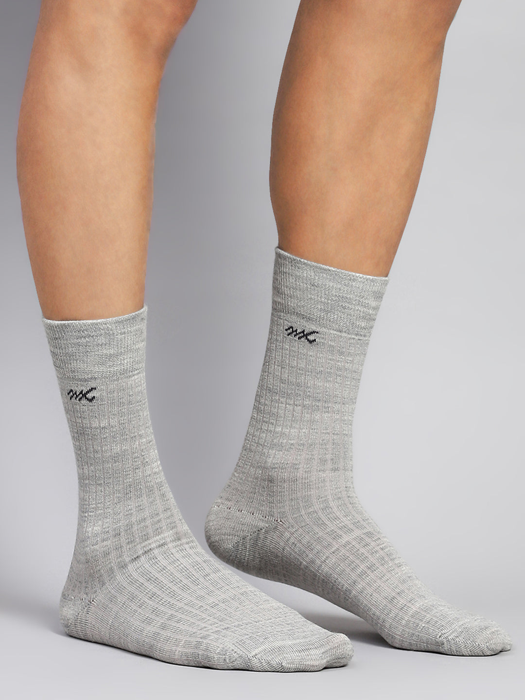 Men Cotton Blend Solid Calf Length Socks (1 Pair)