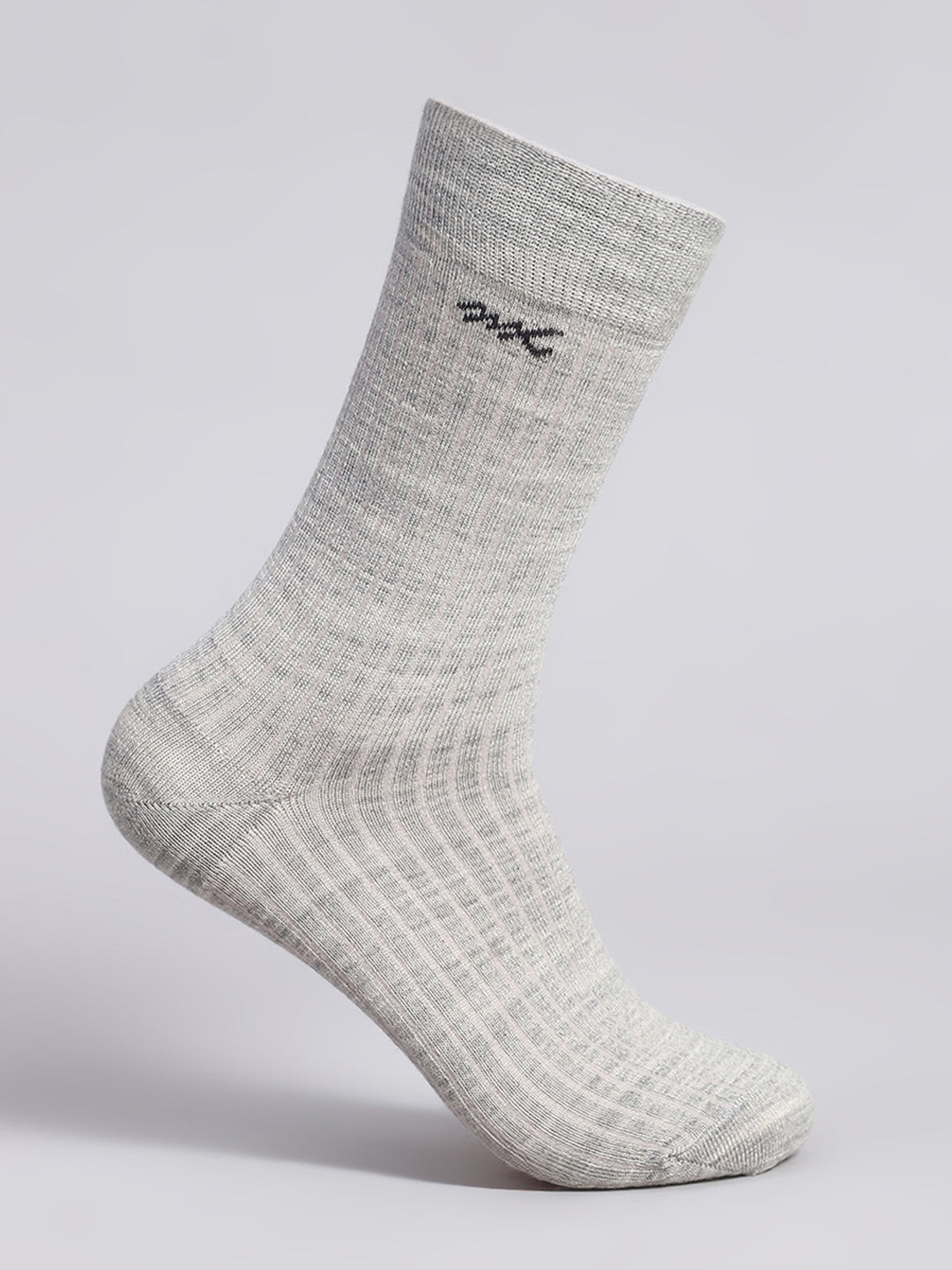 Men Cotton Blend Solid Calf Length Socks (1 Pair)