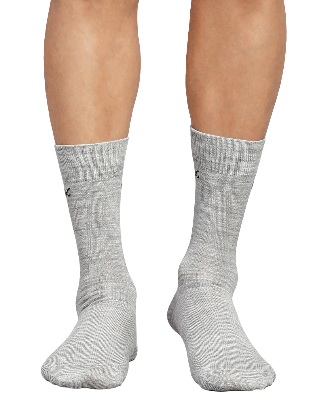 Men Cotton Blend Solid Calf Length Socks (1 Pair)