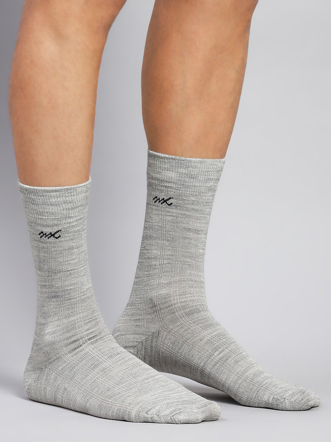 Men Cotton Blend Solid Calf Length Socks (1 Pair)
