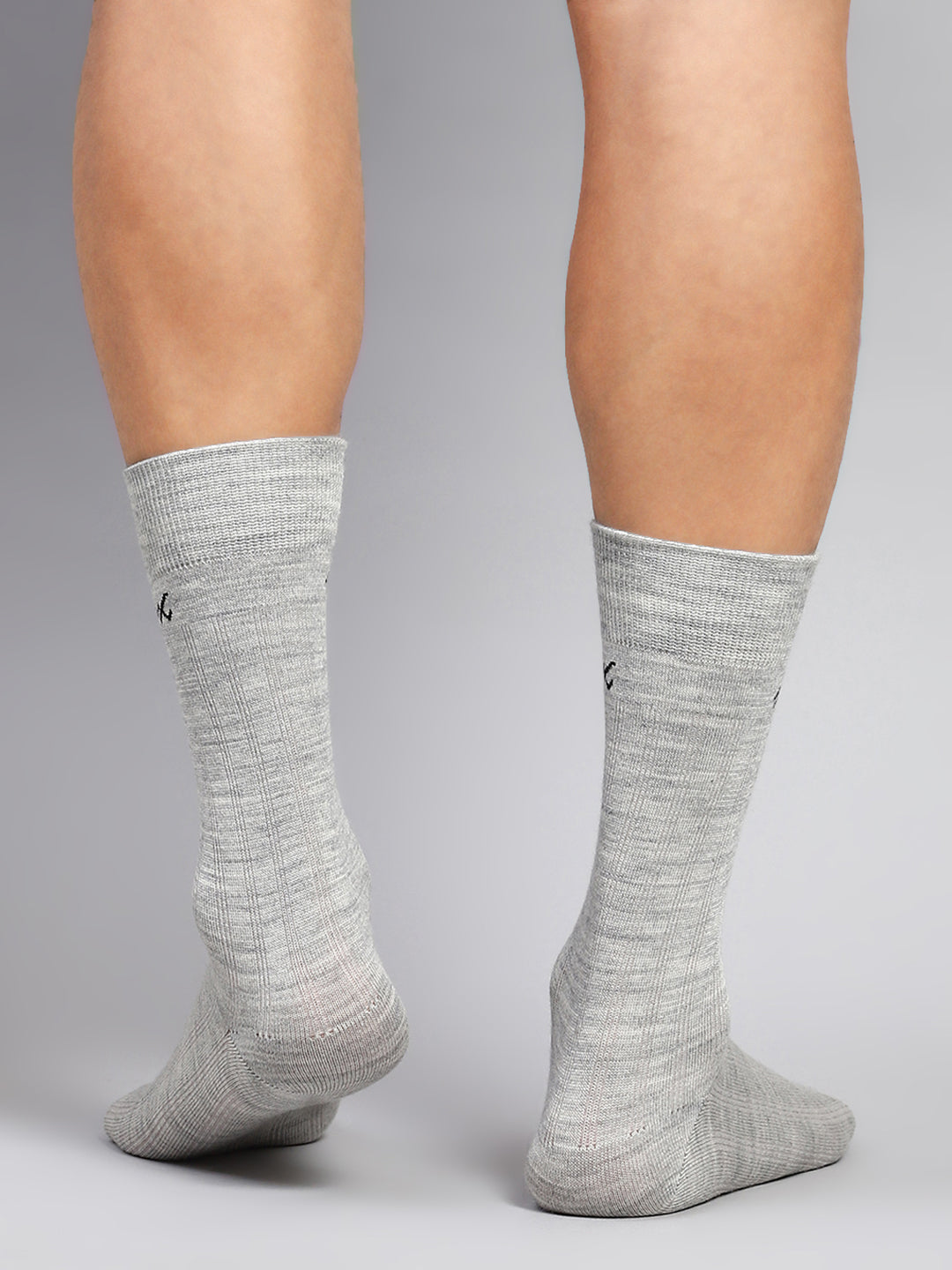Men Cotton Blend Solid Calf Length Socks (1 Pair)