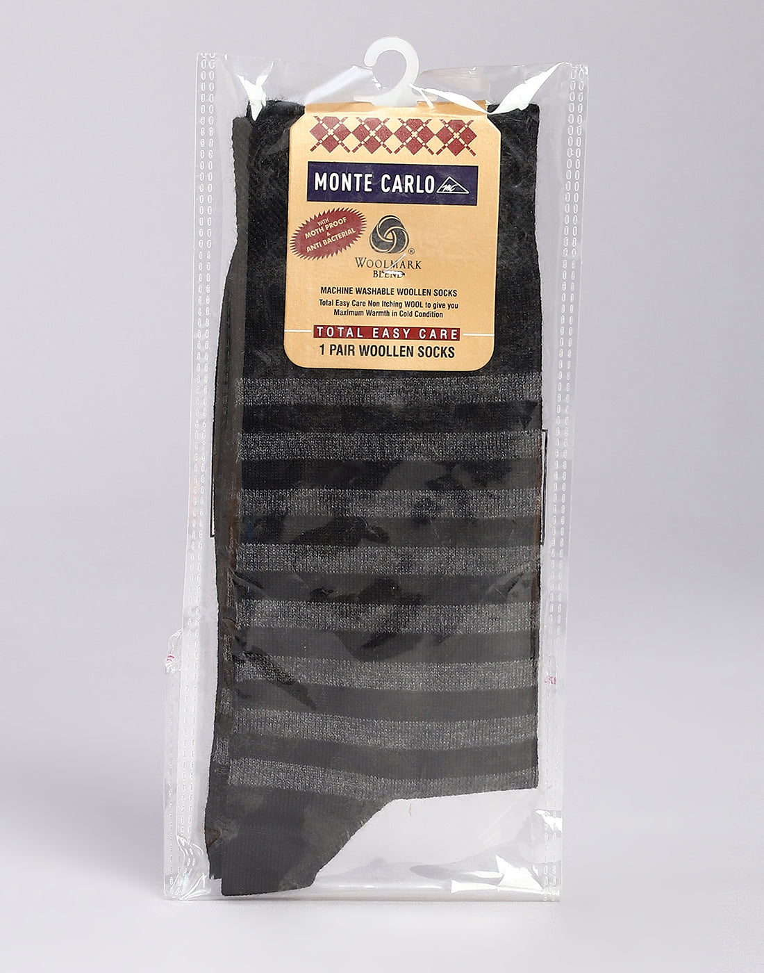 Men Cotton Blend Solid Calf Length Socks (1 Pair)