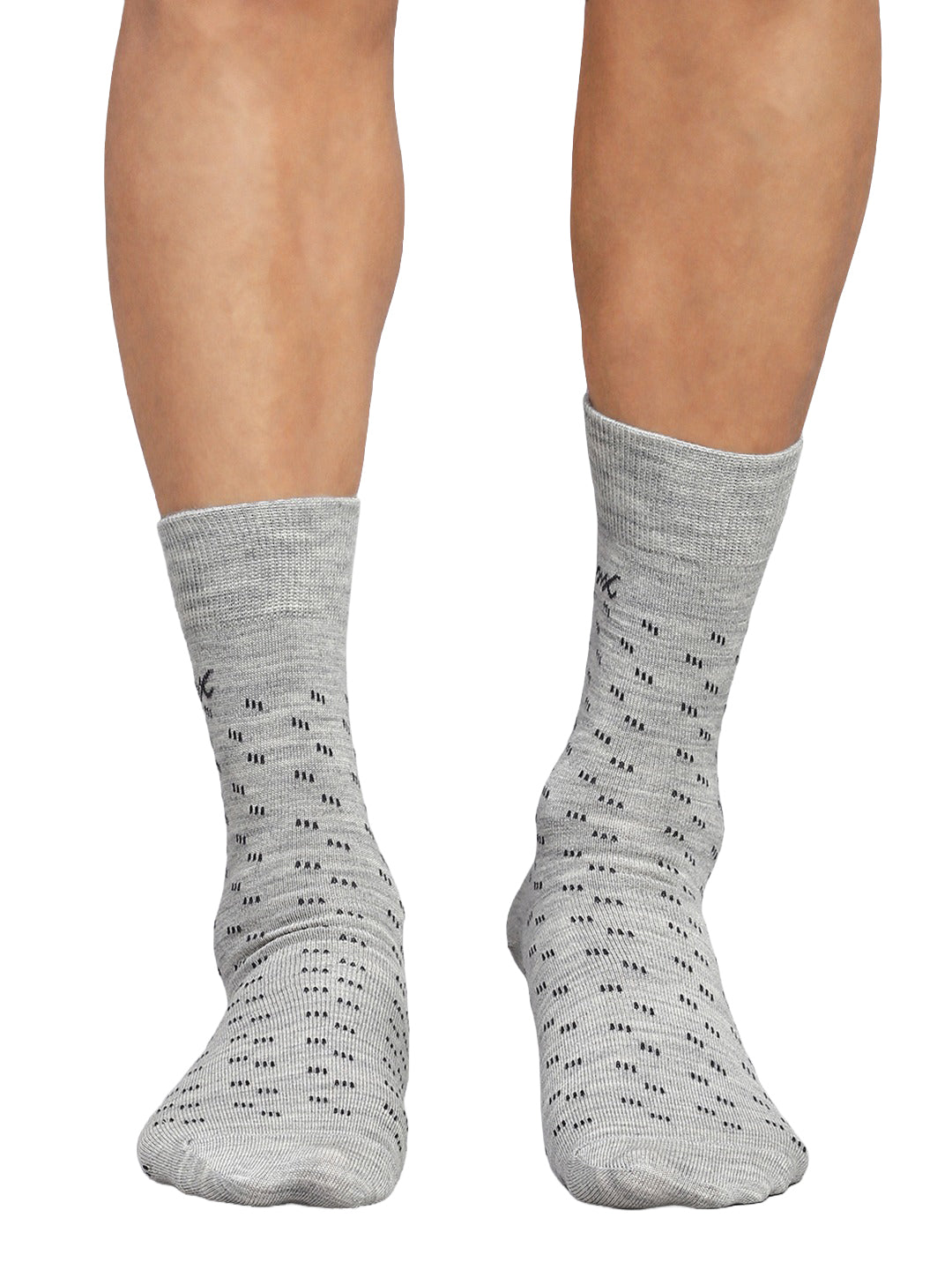 Men Cotton Blend Solid Calf Length Socks (1 Pair)