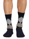 Men Cotton Blend Solid Calf Length Socks (1 Pair)