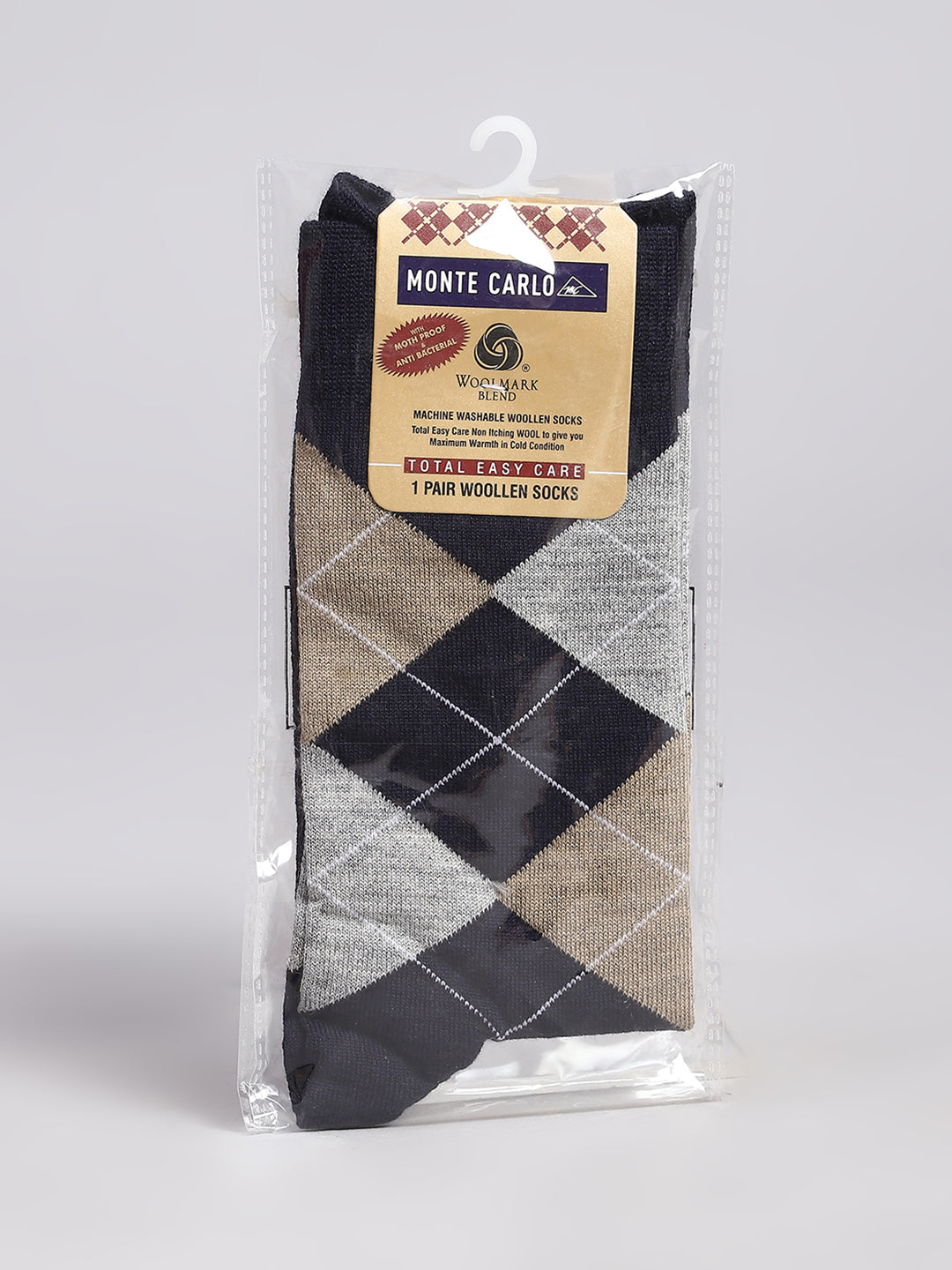 Men Cotton Blend Solid Calf Length Socks (1 Pair)