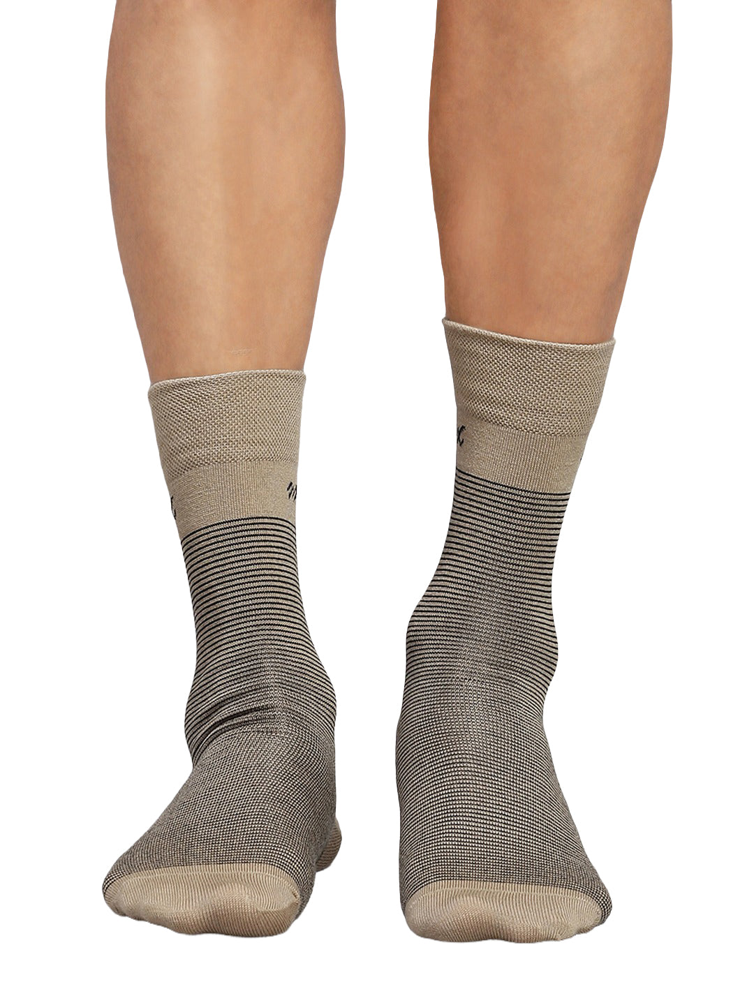 Men Cotton Blend Solid Calf Length Socks (1 Pair)