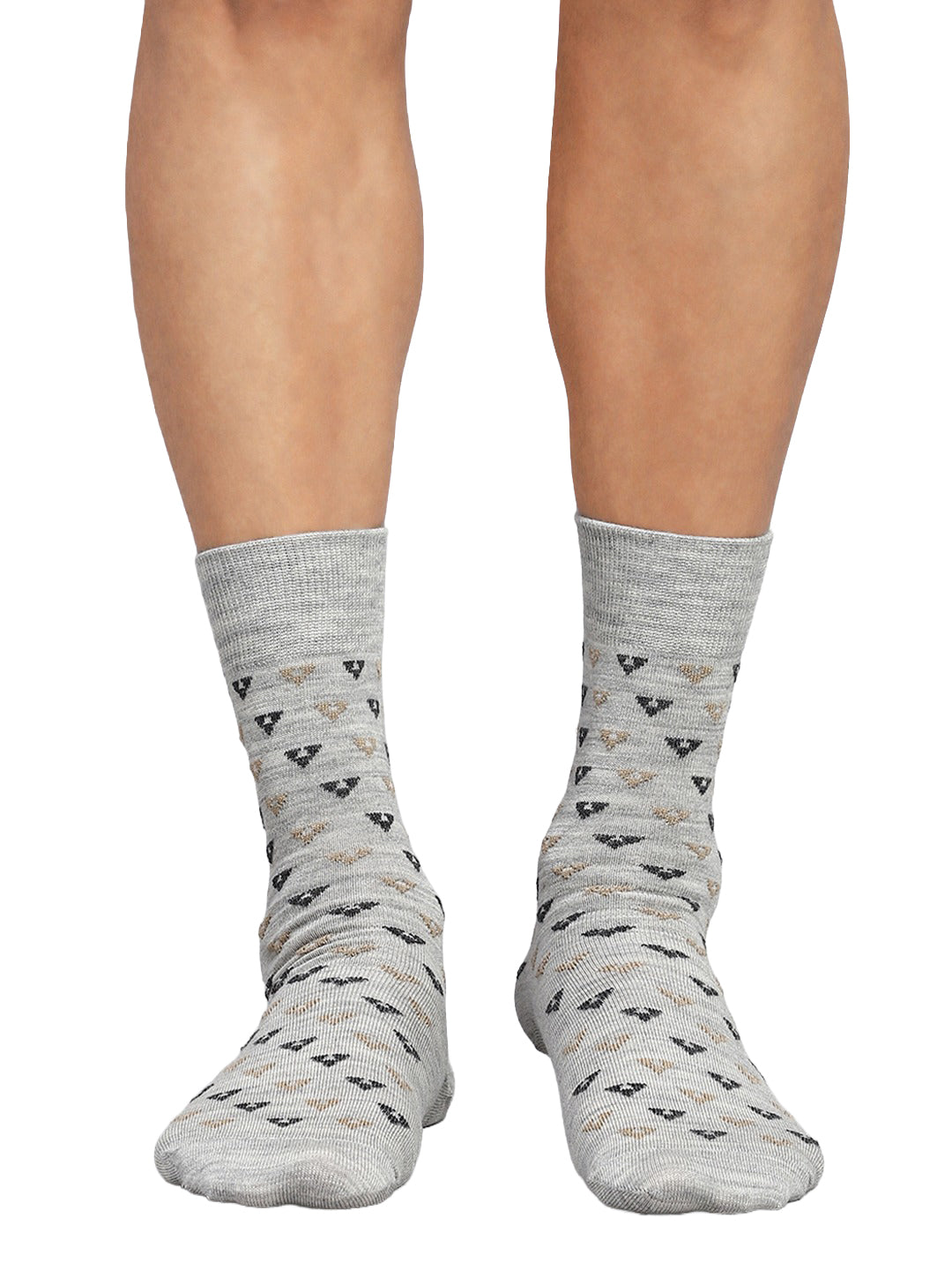 Men Cotton Blend Solid Calf Length Socks (1 Pair)