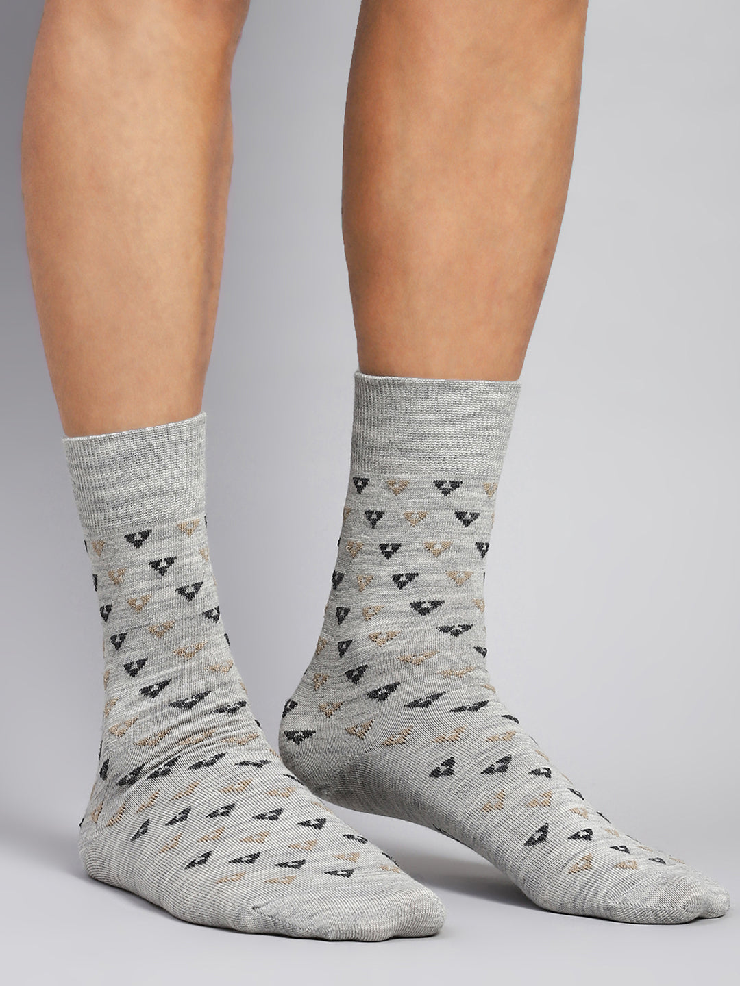 Men Cotton Blend Solid Calf Length Socks (1 Pair)