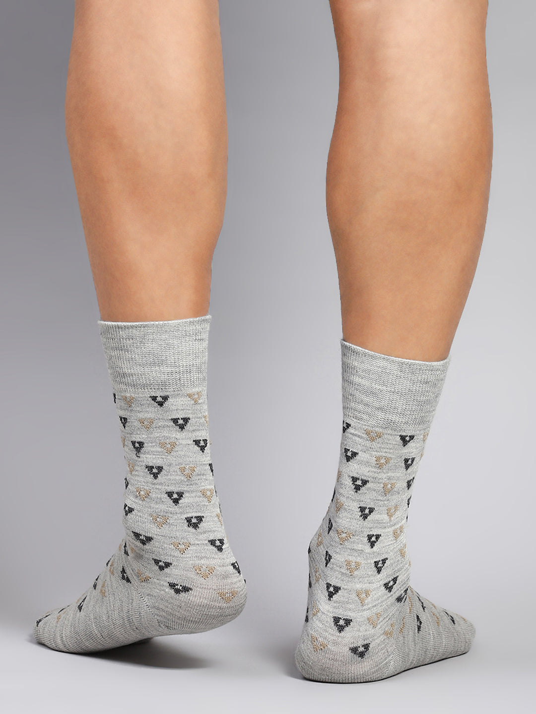 Men Cotton Blend Solid Calf Length Socks (1 Pair)