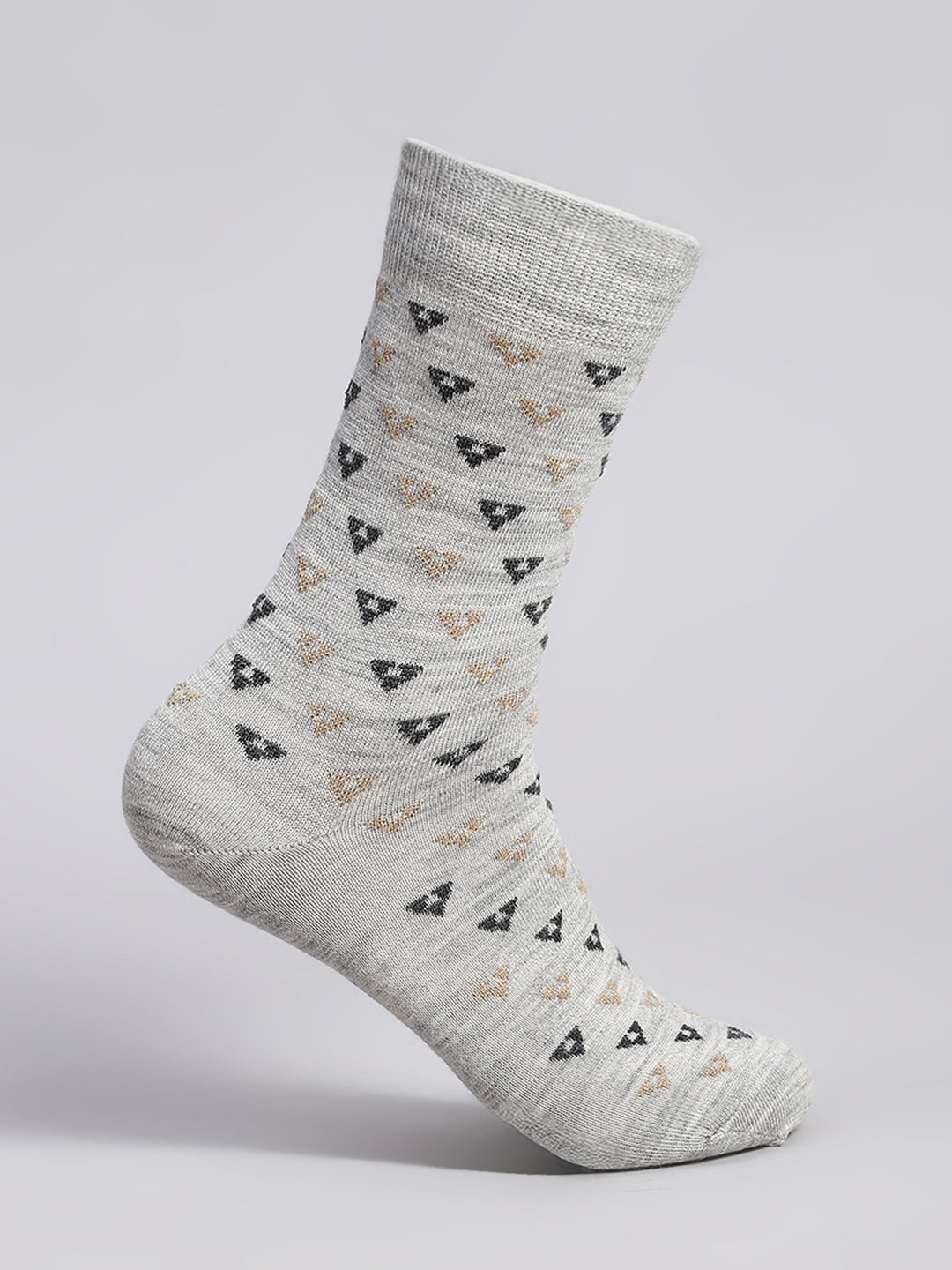 Men Cotton Blend Solid Calf Length Socks (1 Pair)