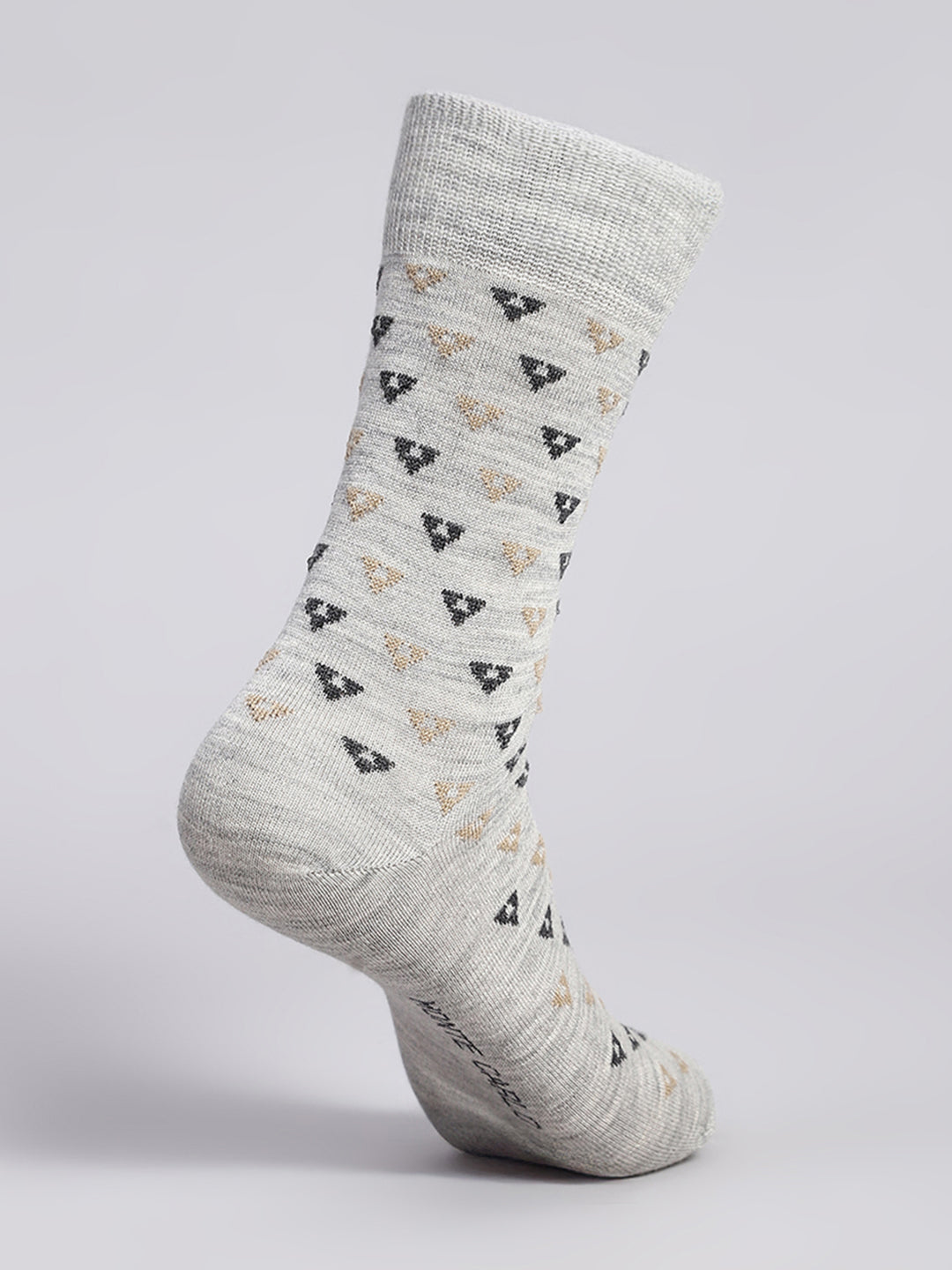 Men Cotton Blend Solid Calf Length Socks (1 Pair)