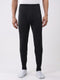 Men Black Solid Thermal Lower