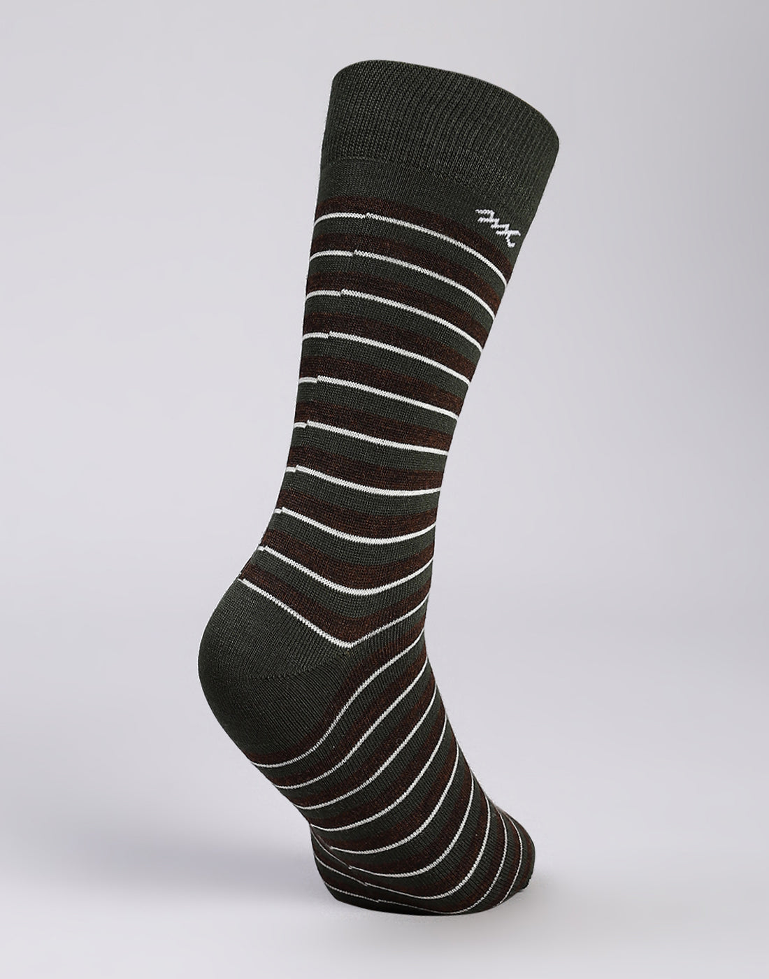 Men Cotton Blend Self Design Calf Length Socks (1 Pair)